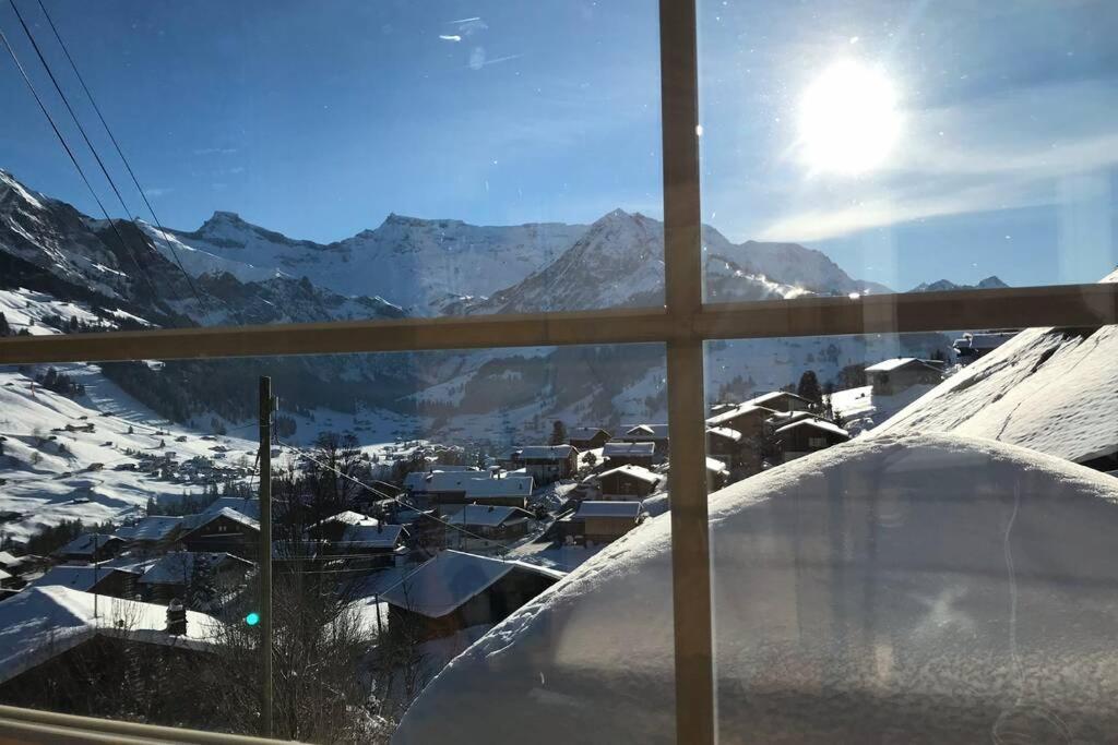 Chalet Sonnenheim Mit Atemberaubender Aussicht Adelboden Extérieur photo