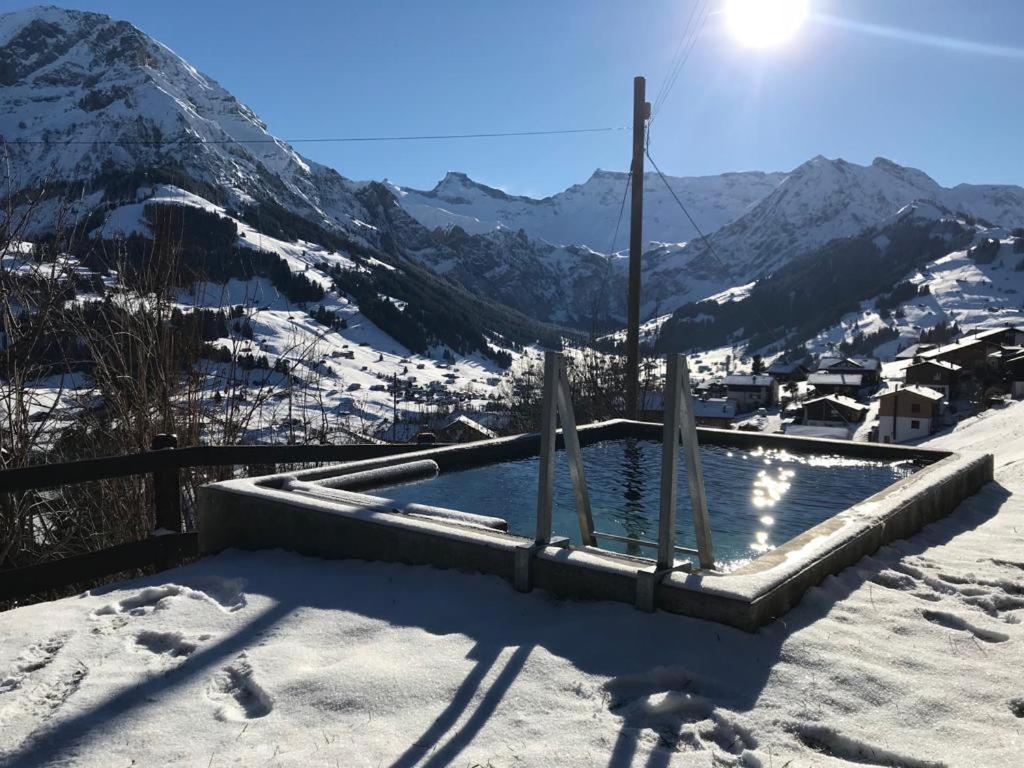 Chalet Sonnenheim Mit Atemberaubender Aussicht Adelboden Extérieur photo